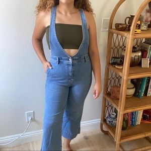 Free people denim overalls